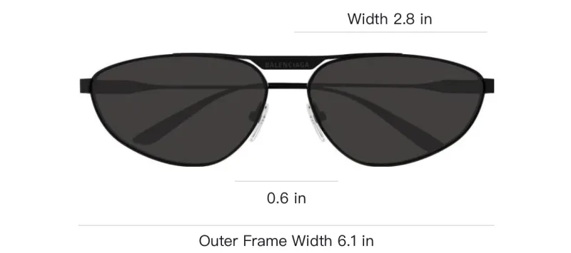 Balenciaga Eyewear Pilot Frame Sunglasses-2