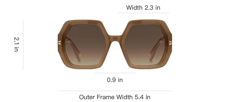MARC JACOBS Hexagonal Frame Sunglasses-3