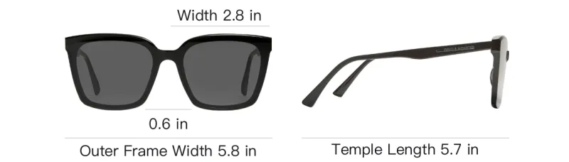 GENTLE MONSTER Square Sunglasses Unisex Black-3