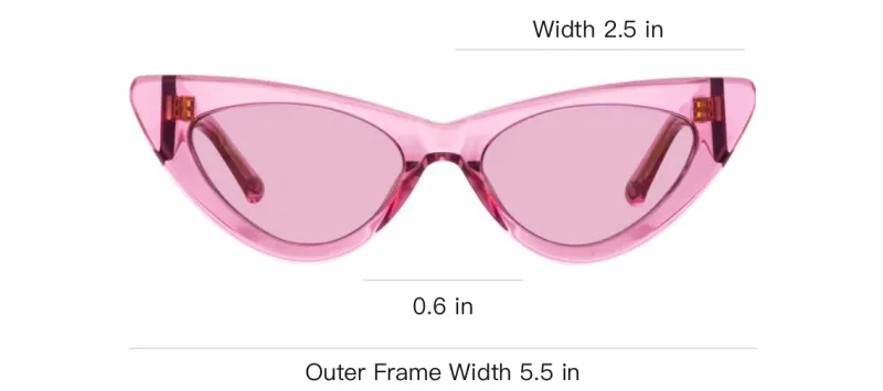 The Attico Acetate Irregular Shape Sunglasses Women's Light Purple-3