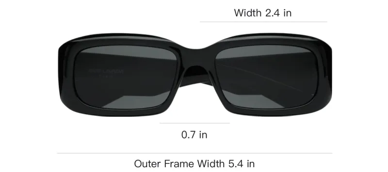 SAINT LAURENT Rectangle frame Sunglasses-2