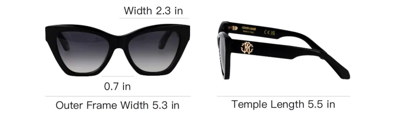 Roberto Cavalli Logo plaque Sunglasses-4