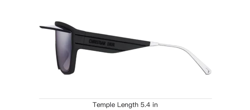 DIOR Irregular Shape Sunglasses Women's Black-3