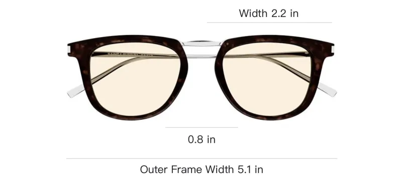 SAINT LAURENT SL753 Square frame Glasses-3