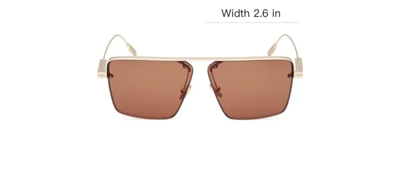 Ermenegildo Zegna Square Frame Sunglasses-3