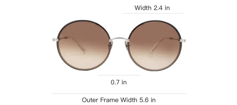 Mr. Leight Metal Round Sunglasses Unisex Black-3