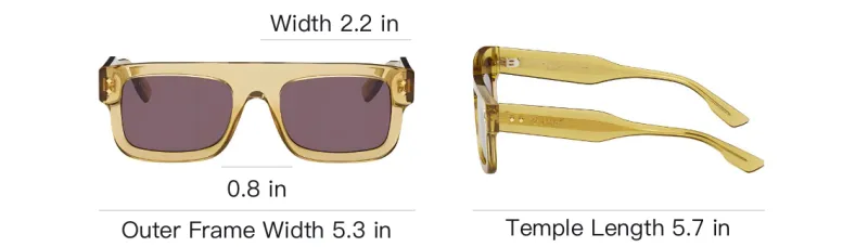GUCCI Square Frame Acetate Sunglasses-3
