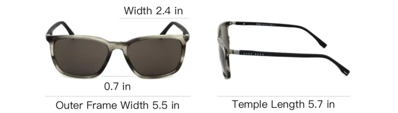 HUGO BOSS 1003/S/IT Rectangle Frame Sunglasses-3