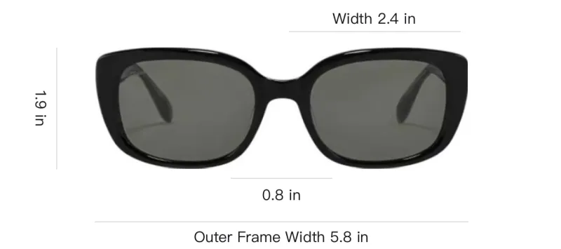 Fakeme Butterfly Sunglasses Unisex Black-3