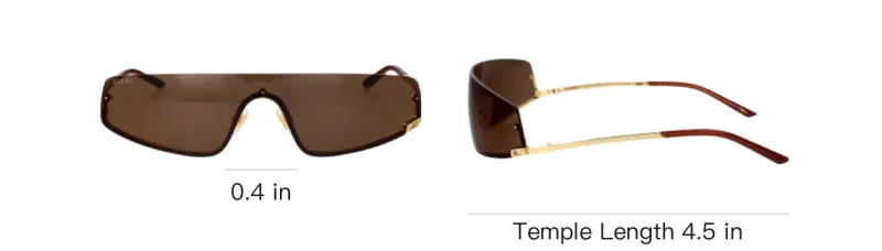 GUCCI Eyewear Mask Shaped Frame Sunglasses-3