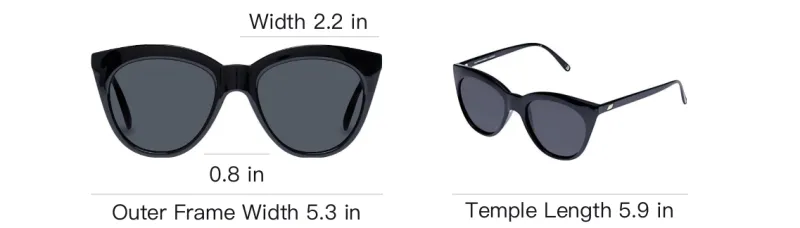 Le Specs Polycarbonate- Irregular Shape Sunglasses Unisex Black-3