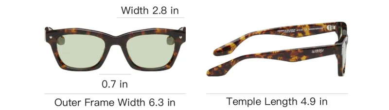 BONNIECLYDE Acetate Square Sunglasses Men's Tortoiseshell-3
