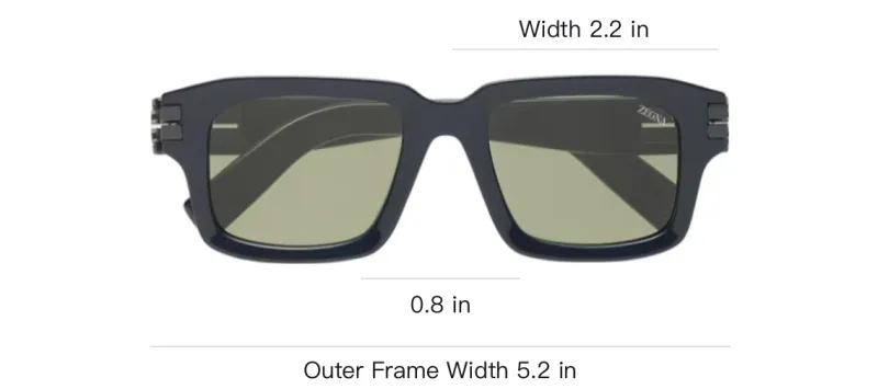 Ermenegildo Zegna Square frame Sunglasses-3