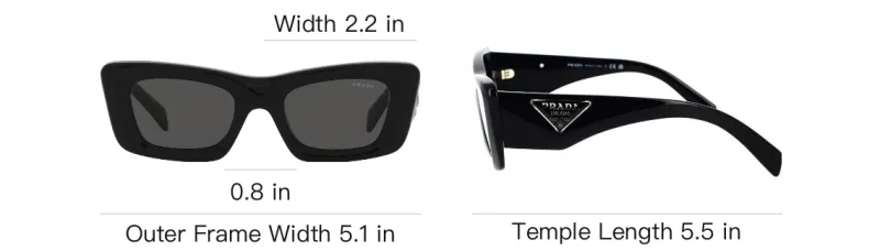 PRADA Eyewear Cat eye Frame Tinted Sunglasses-3