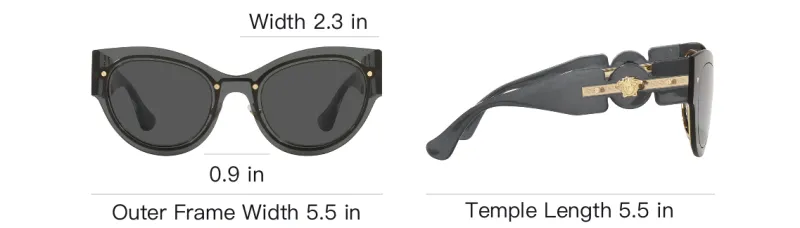 VERSACE Medusa plaque Cat Eye frame Sunglasses-3