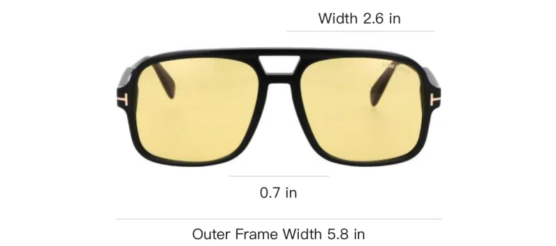 TOM FORD Falconer Square Frame Sunglasses-2
