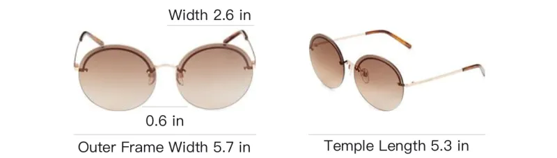 MARC JACOBS Metal Round Sunglasses Women's Gold-2
