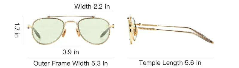 Akoni Calisto Pilot frame Sunglasses-3
