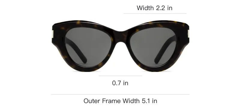 SAINT LAURENT Eyewear Tortoise shell Cat eye Sunglasses-3