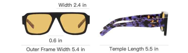 PRADA Rectangular Frame Sunglasses-2