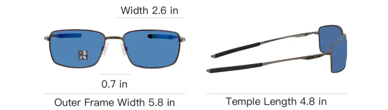 Oakley Metal Square Sunglasses Men's Silver-3