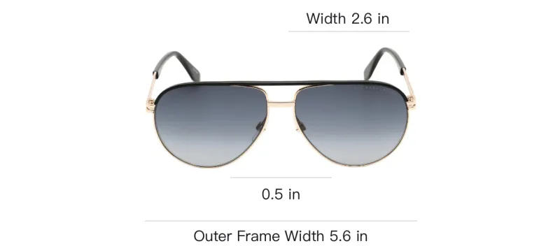 MARC JACOBS Aviator Sunglasses Men's Gold-2