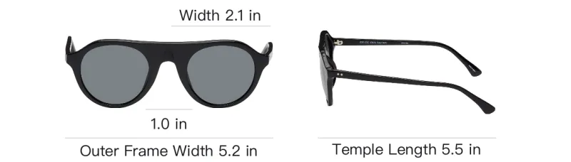 DRIES VAN NOTEN Round Sunglasses Men's Black-3