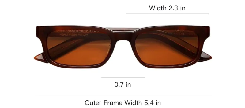 Retrosuperfuture Acetate Square Sunglasses Unisex Red-3