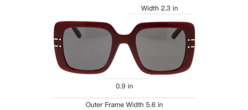 DIOR DIORSignature S11I Square Frame Sunglasses-3
