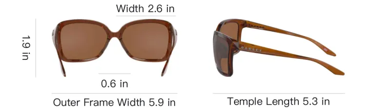 Oakley Molding Cat Eye Sunglasses Women's Brown-5