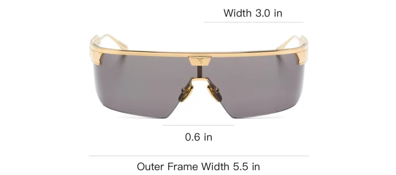 BALMAIN Eyewear Major Shield frame Sunglasses-2