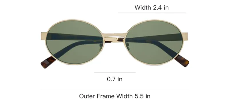 SAINT LAURENT Sl 692 Oval Frame Sunglasses-2