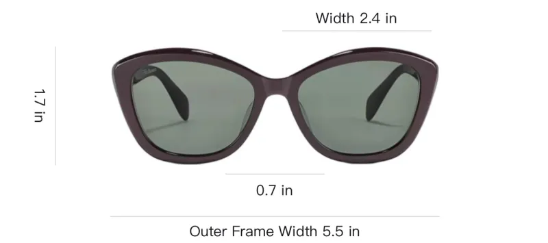 Fakeme Plate Frame Butterfly Sunglasses Unisex Brown-3