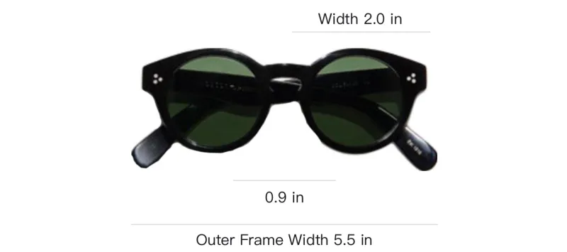MOSCOT Acetate Oval Sunglasses Men's Black-3
