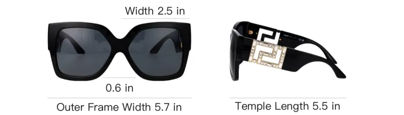 FANSIZHE Acetate Irregular Shape Sunglasses Women's Black-3