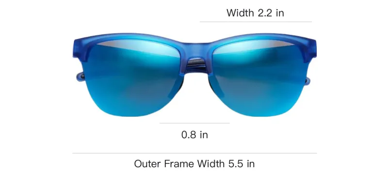 UNIQLO Round Sunglasses Unisex Blue-3