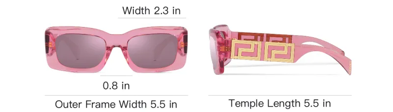 VERSACE Logo-plaque Square-shape Sunglasses-3