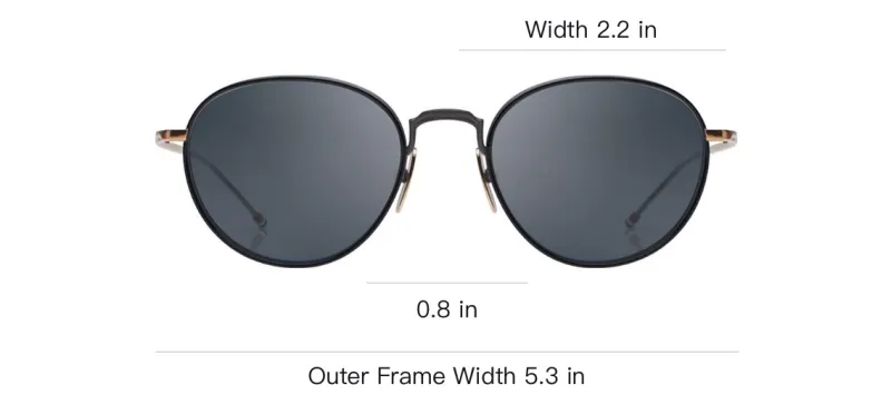 THOM BROWNE Round frame Tinted Sunglasses-2