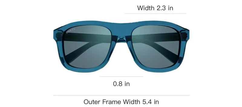 GUCCI Sunglasses Men Blue-2