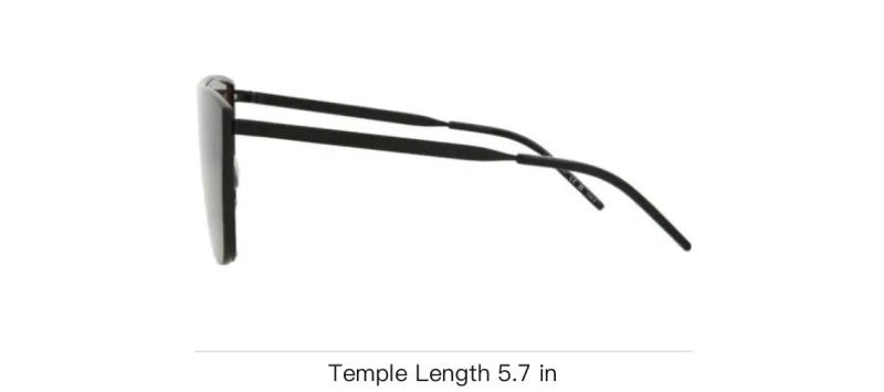 SAINT LAURENT Shield Frame Metal Sunglasses-3
