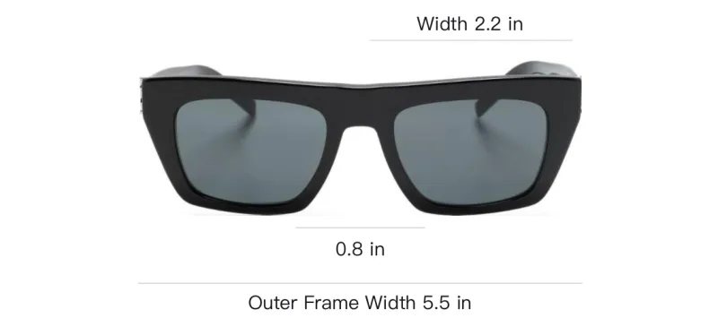 SAINT LAURENT Slm 131 Rectangle frame Sunglasses-3