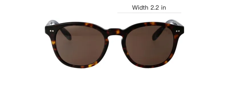 Polo Ralph Lauren Acetate Irregular Shape Sunglasses Men's Tortoiseshell-2
