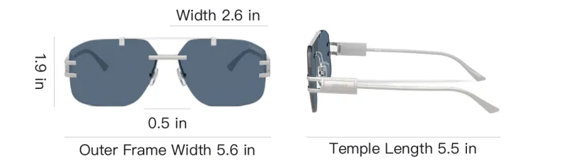 VERSACE Pilot frame Sunglasses-3