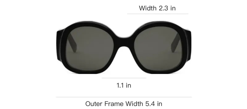 CELINE Round Frame Sunglasses-3