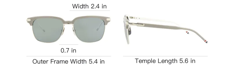 THOM BROWNE· Acetate Irregular Shape Sunglasses Unisex Gray-3