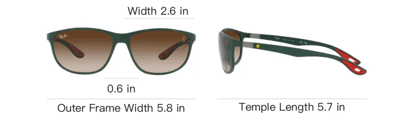 RayBan Square Sunglasses Unisex Green-5