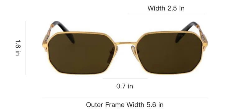 PRADA Irregular Frame Sunglasses-4