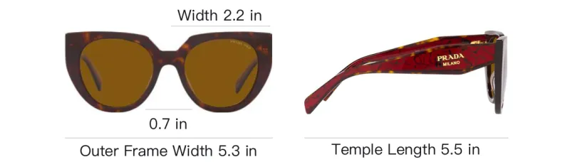 PRADA Round Frame Sunglasses-3