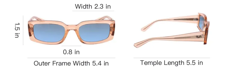 RayBan Kiliane Rectangular Frame Sunglasses-3