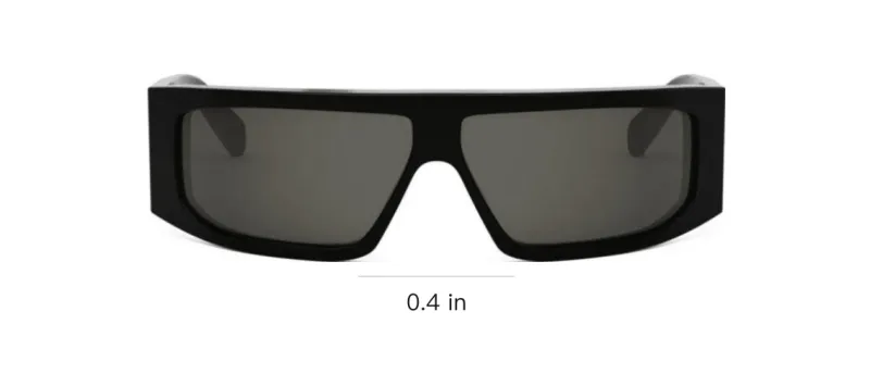 CELINE Acetate Square Sunglasses Men's Black-2